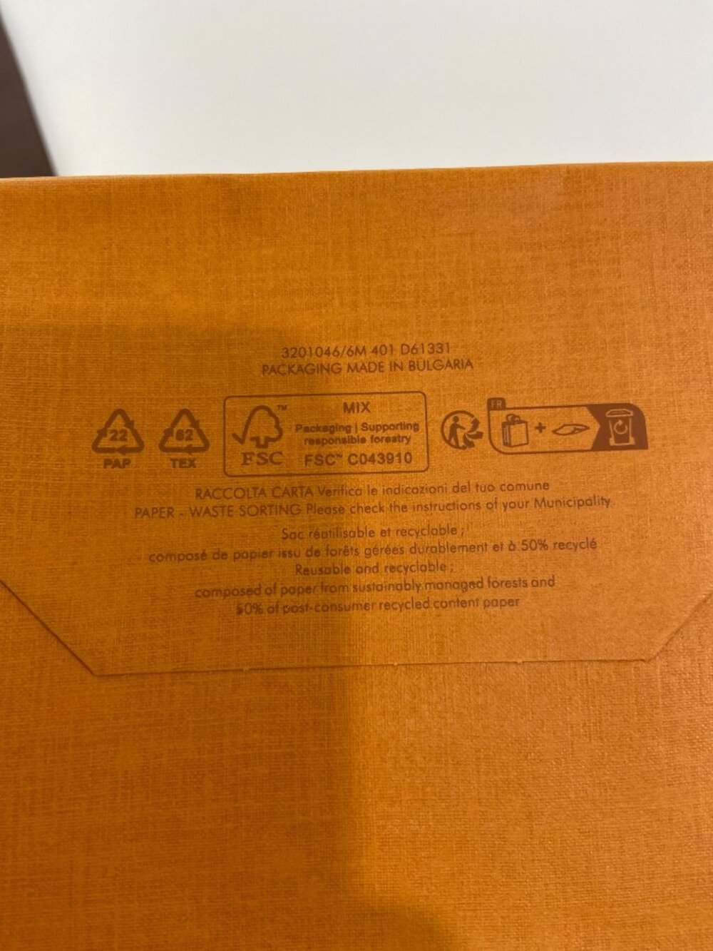 Authentic Louis Vuitton Boutique Shopping Bags Set of 2 Orange Brown Gift Bags - Picture 10 of 16